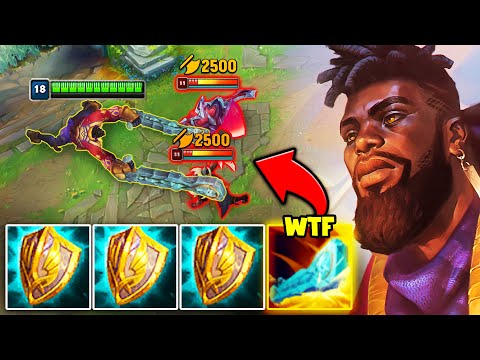 I played a FORBIDDEN K'Sante build and it's 100% cracked (200 ARMOR AT 12 MINUTES)