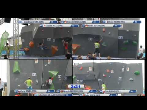 Climbing World Cup 2012 Boulder Munich, GER - Men's Qualifications