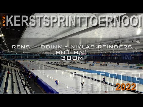Rens Hiddink - Niklas Reinders 300m Kerstsprinttoernooi Thialf 2022
