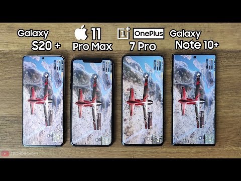 100% BATTERY DRAIN TEST - Galaxy S20 Plus vs iPhone 11 Pro Max / OnePlus 7 Pro / Note 10 Plus