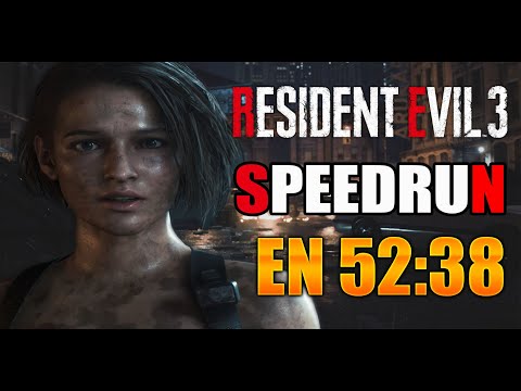 WR || RESIDENT EVIL 3 REMAKE || SPEEDRUN STANDARD | 52:38 60 FPS PC