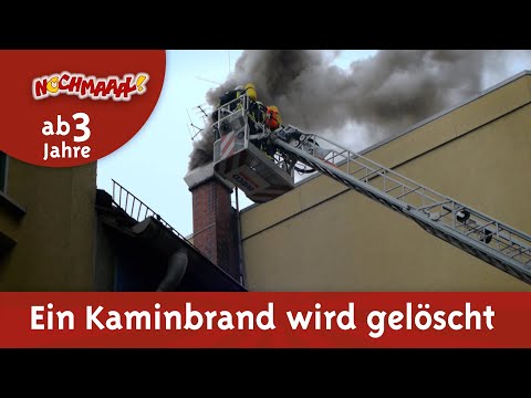 Feuerwehr löscht einen Kaminbrand für Kinder ab 3 Jahren