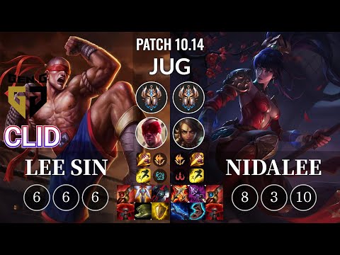 GEN Clid Lee Sin vs Nidalee Jungle - KR Patch 10.14