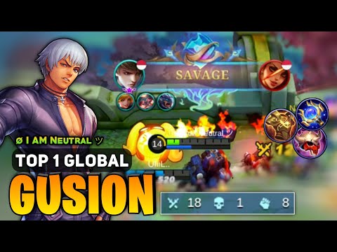 GUSION SAVAGE! Hybrid Tank Build [ Top 1 Global Gusion Best Build ] By ø I AM Neutral ツ - MLBB