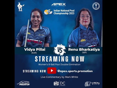 Vidya Pillai vs Renu Bharkatiya 9 Ball Women Indian National Pool Championship