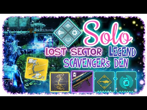 Solo Flawless 1310 Legend Scavenger's Den - Warlock - Destiny 2 - Commentary