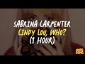 SABRINA CARPENTER - CINDY LOU, WHO (1 HOUR)