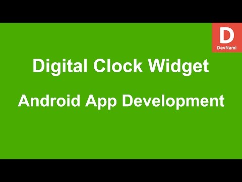 Android Digital Clock TextClock Example