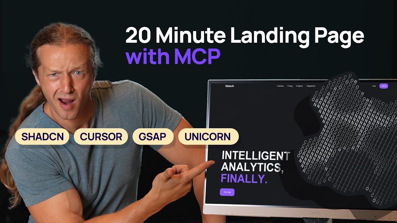 PRO LEVEL ShadCN & Cursor Landing Page in 20 minutes