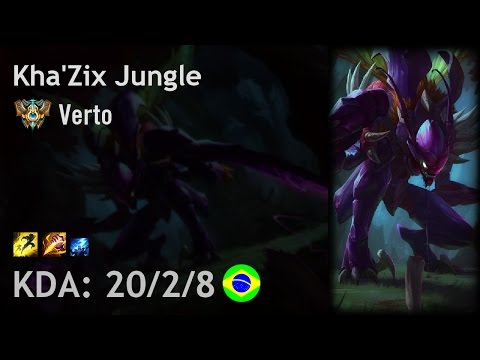 Kha'Zix Jungle vs Master Yi - Verto - BR Challenger Patch 7.8