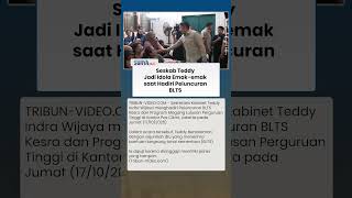 Momen Ibu-ibu di Cikini Dibuat Kagum Seskab Teddy saat Peluncuran BLTS, Gus Ipul: Ganteng Banget Ya