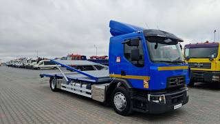 Renault D WIDE 380 DE11 / 4X2 / LAWETA 8 M / AUTOTRANSPORTER /  PODEST /