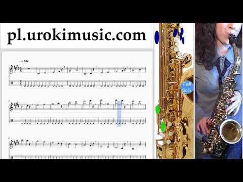 Nauka Gry Na Saksofonie (Tenorowy) Jonas Blue - Mama Nuty Poradnik Część 1 um-i463