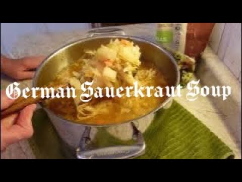 German Sauerkraut Soup or Sauerkrautsuppe