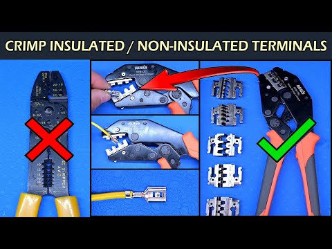 How To Crimp Insulated & Non-Insulated Crimp Terminals | IWISS Crimp Tool