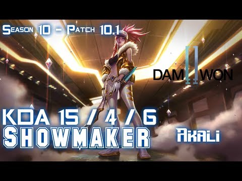 DWG Showmaker AKALI vs JAYCE Mid - Patch 10.1 KR Ranked