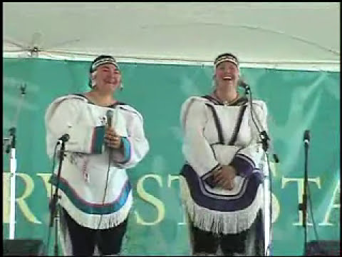 Karin and Kathy Kettler - Inuit Throat-Singing Demonstration [Live at First Americans Festival 2004]