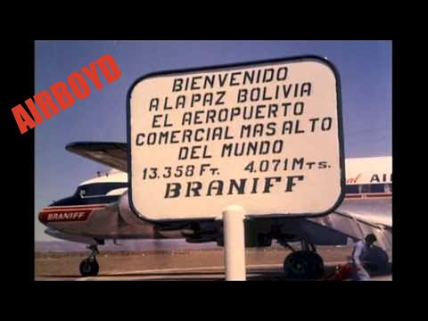 Braniff Douglas DC-7 At La Paz Airport