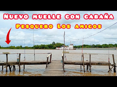 PESCA Y COCINA EN ZÁRATE ! Nuevo MUELLE con CABAÑA. Pesquero Los Amigos