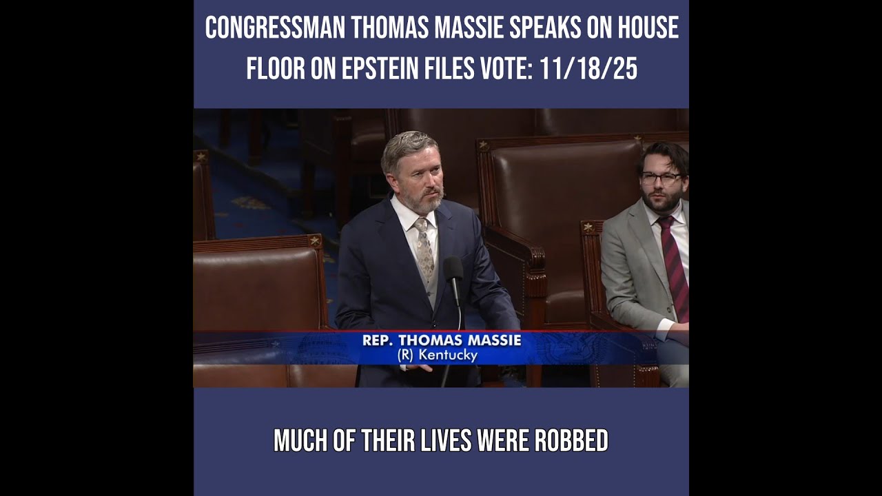 Congressman Thomas Massie Speaks on House Floor on Epstein Files Vote: 11/18/25