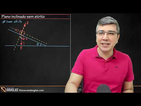 Plano inclinado sem atrito em 4 minutos. Quer aprender? Vem comigo!