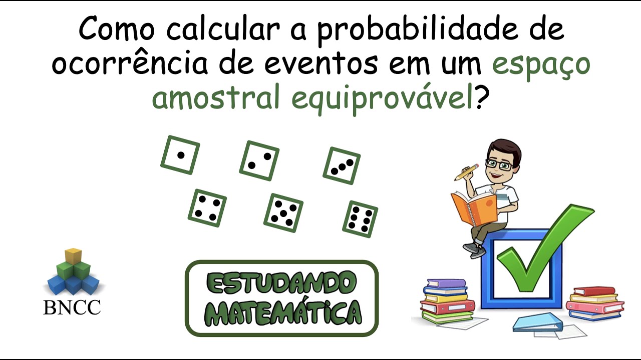 Como calcular a probabilidade de ocorrência de eventos em um espaço amostral equiprovável? - BNCC