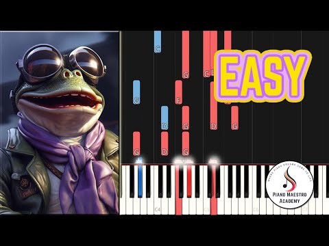 Axel F - Crazy Frog - Easy Piano Tutorial - Beginner