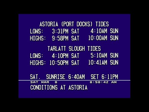 WeatherSTAR III/3000 Emulation- Astoria, OR- Mar. 8, 2025
