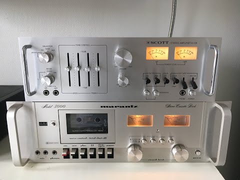 SCOTT A 436 Stereo Amplifier + Marantz 5000 Stereo Cassette Deck