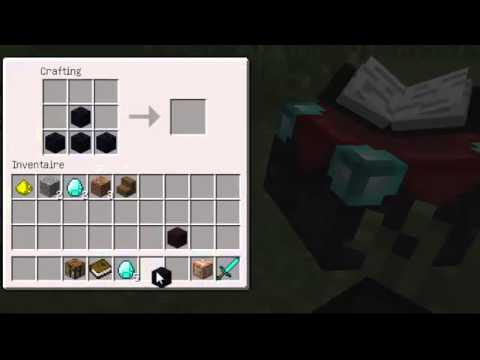 comment construire table d'enchantement minecraft