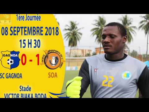 RÉSUME: SC GAGNOA VS SOA 1ère Journée LIGUE1 CIV 2018-2019