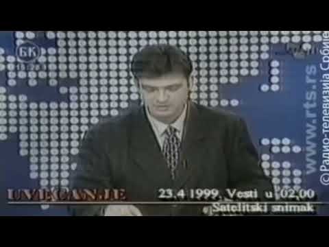 Trenutak kada je nato bombardovao Rts televiziju