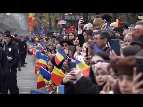 Thousands turn out in Bucharest for Romanian National Day military parade