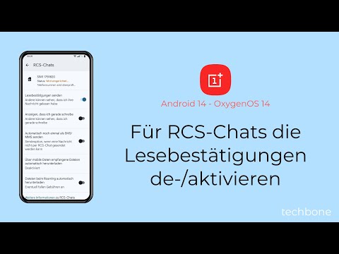 In RCS-Chats die Lesebestätigungen aktivieren oder deaktivieren - OnePlus [Android 14 - OxygenOS 14]