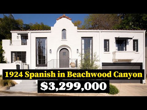 Das erste Haus, das in der historischen Wohnsiedlung Hollywoodland erbaut wurde, liegt unterhalb ...