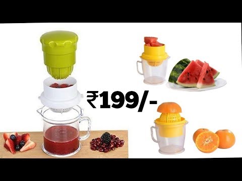 Manual plastic small juicer, for home and kitchen