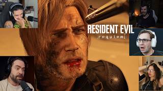 REAÇÃO DOS YOUTUBERS AO VER O LEON MORRER PELA PRIMEIRA VEZ NO RESIDENT EVIL REQUIEM
