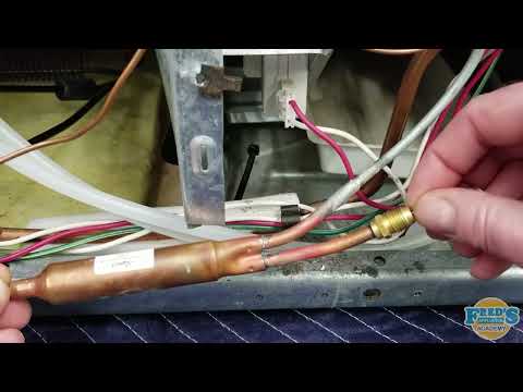 How to purge a refrigerator sealed system with nitrogen