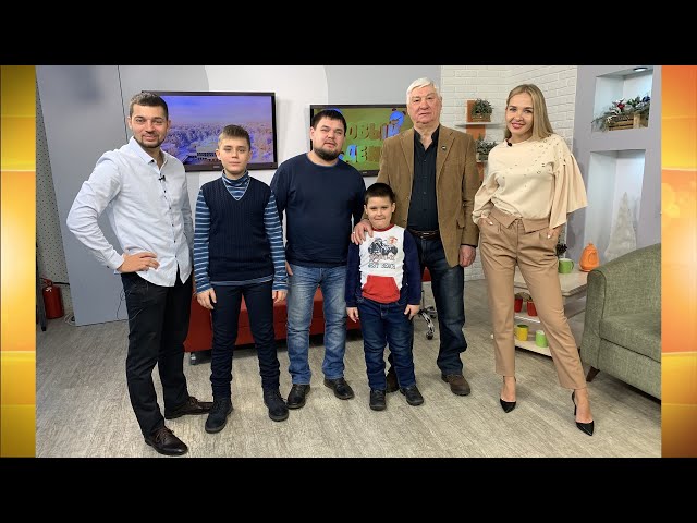 Гости программы «Новый день» Виктор Саютин, Добрыня Петров и Сергей Петров