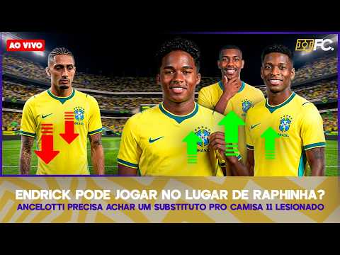 ENDRICK, RAYAN OU LUIZ HENRIQUE: QUEM SUBSTITUI RAPHINHA? NEYMAR TREINA COM O GRUPO – Bom dia, QFC