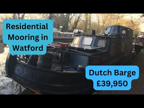 For Sale Dutch Barge boat with residential mooring in Watford