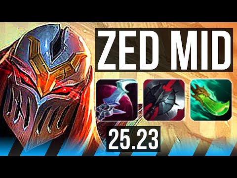 ZED vs VIKTOR (MID) | 12/0/4, Legendary, 500+ games | EUW Master | 25.23