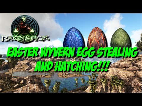 Ark Survival Evolved - Easter Event Wyvern Egg Stealing and Hatching!!!