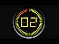 Countdown Timer 60 Sec Yellow V 135 Ticking CLOCK With Sound Effects Beep Alarm HD