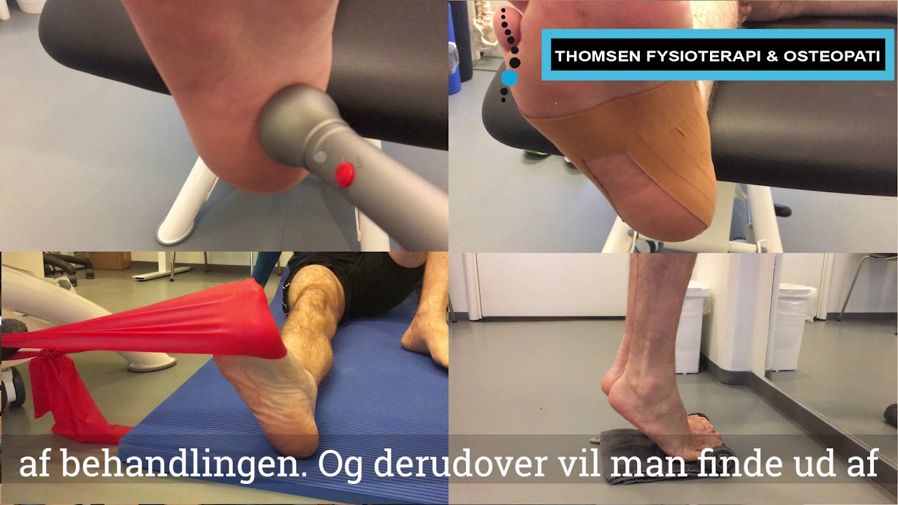 Video om øvelser og behandling af ondt i hælen