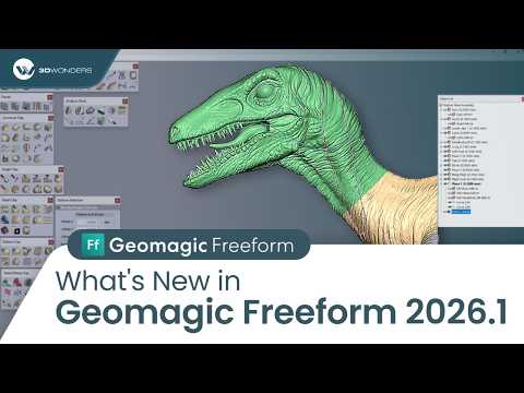 Geomagic Freeform 2026.1 Update: Python Scripting, New Mesh Tools & Subscription Pricing!