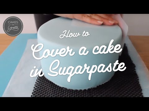 How to cover a cake in Sugarpaste | Cakes by Yvette