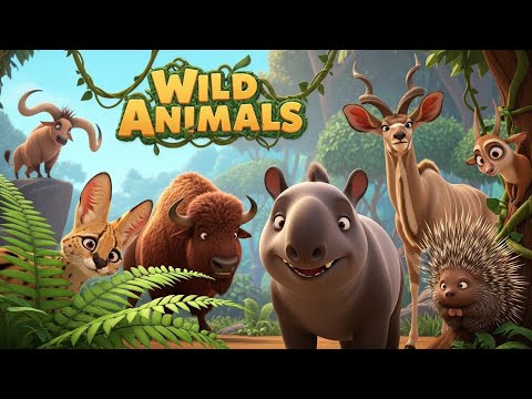ABC Wild Animals Sounds Song | Nursery Rhyme for Kids – Learn ABC, Wild Animal Names & Sounds