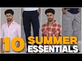 10 Summer Essentials Men Must Have 2024 | WARDROBE ESSENTIALS FOR MEN