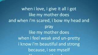 Lauren Alaina Like My Mother Does Lyrics.wmv